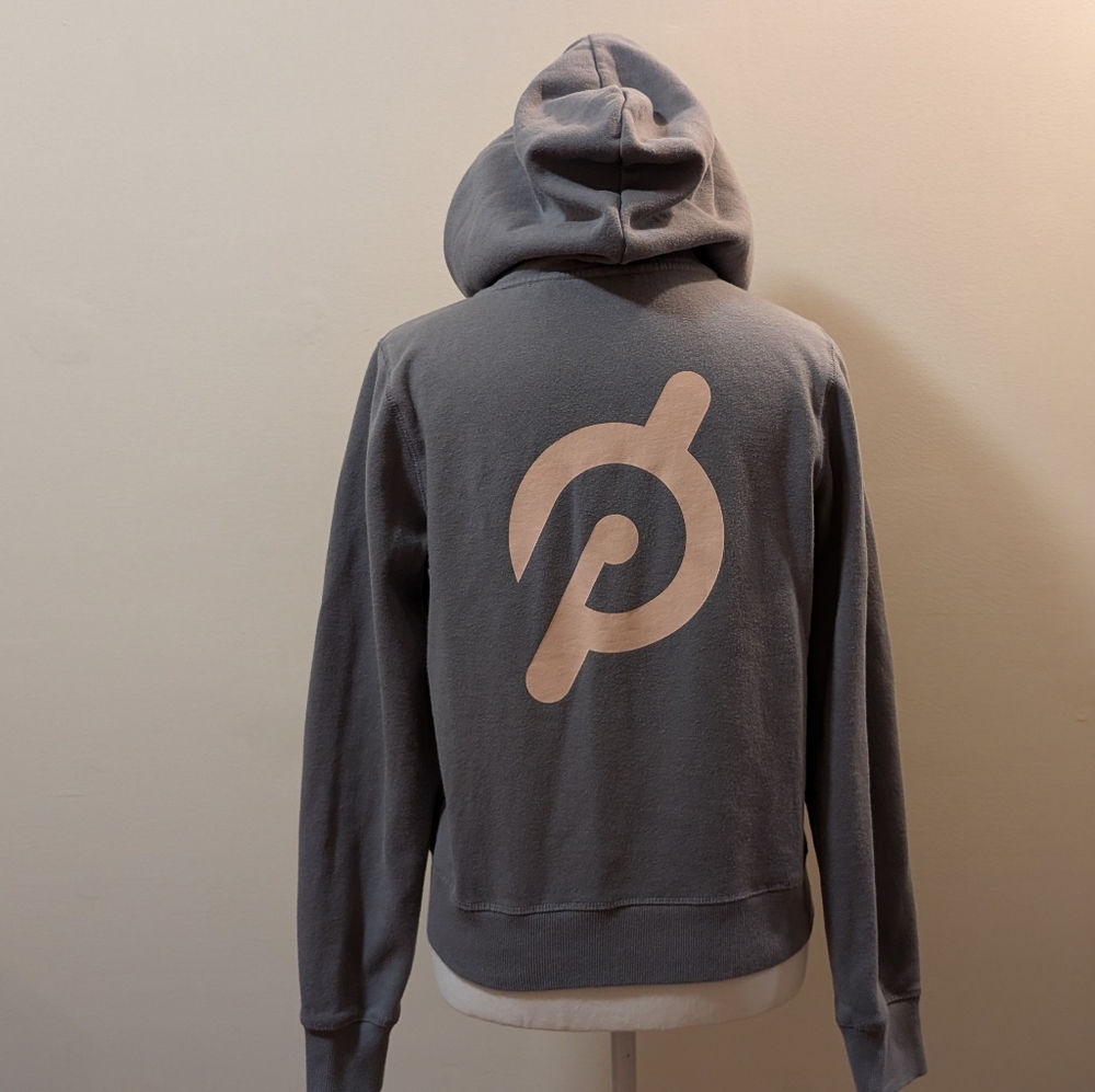 Peloton Women's Gray Zip-Up Hoodie - Picture 2 of 8